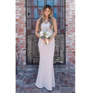 SHOW ME YOUR MUMU Morgan Show me the Ring Stretch Crepe Gown S NWT